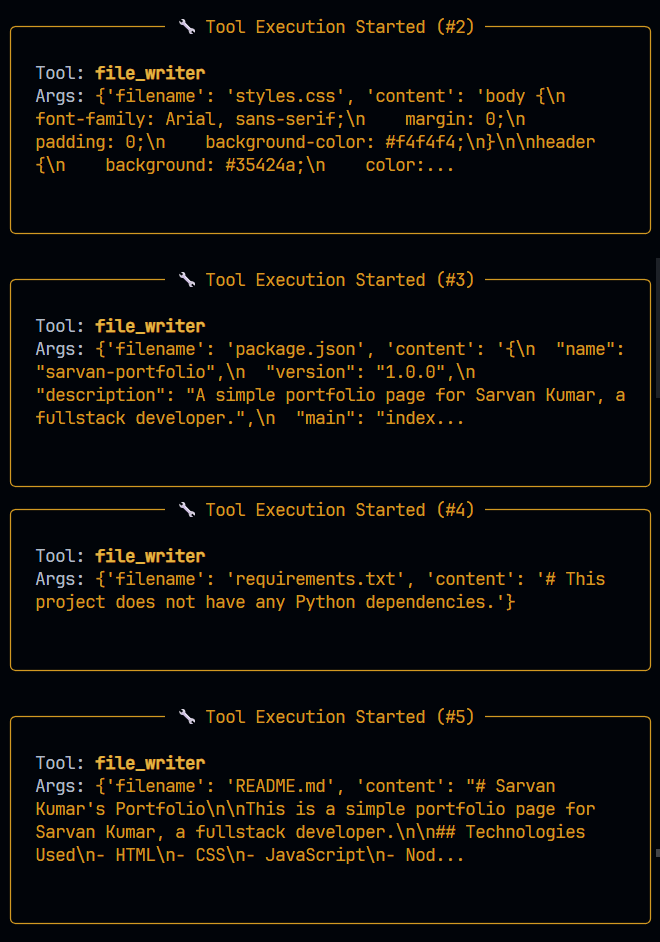 More files written