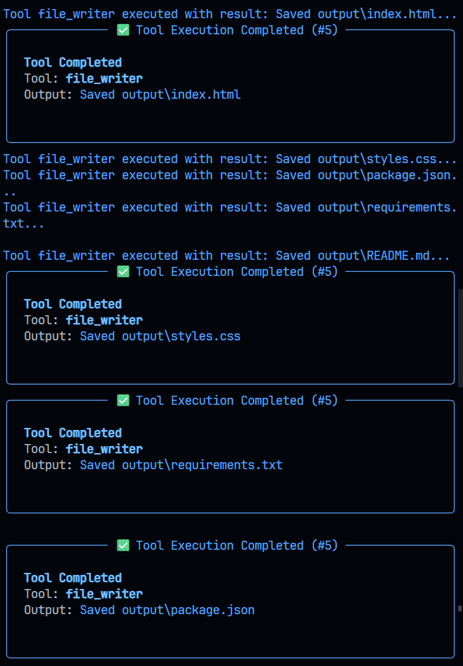 Tool completion